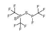 {bis(trifluoromethyl)thiophosphoryl}thio-fluoro(trifluoromethyl)phosphine结构式