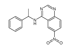 6-nitro-N-(1-phenylethyl)quinazolin-4-amine结构式