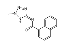 1-Naphthalenecarboxamide,N-(2-methyl-2H-tetrazol-5-yl)-(9CI) structure