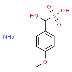 ammonium alpha-hydroxy-p-methoxytoluene-alpha-sulphonate structure