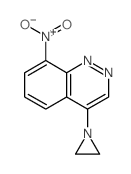 4-(1-Aziridinyl)-8-(hydroxy(oxido)amino)cinnoline结构式