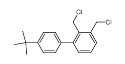 4-tert-butyl-2',3'-bis(chloromethyl)biphenyl结构式
