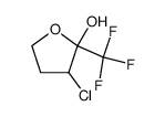 3-chloro-1,1,1-trifluoro-5-hydroxy-pentan-2-one结构式