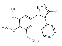 4-Phenyl-5-(3,4,5-trimethoxy-phenyl)-4H-[1,2,4]triazole-3-thiol结构式