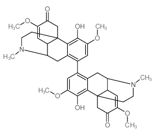 Morphinan,7,7',8,8'-tetradehydro-4,4'-dihydroxy-3,3',7,7'-tetramethoxy-17,17'-dimethyl-,hydrochloride (1:2), (1S,9a,13a,14a)-(9'a,13'a,14'a)-结构式