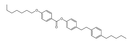 [4-[2-(4-pentylphenyl)ethyl]phenyl] 4-heptoxybenzoate Structure