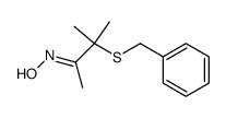3-benzylsulfanyl-3-methyl-butan-2-one oxime结构式