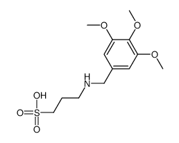 3-[(3,4,5-trimethoxyphenyl)methylamino]propane-1-sulfonic acid结构式