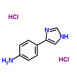 4-(1H-Imidazol-4-yl)aniline dihydrochloride结构式