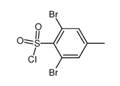 2,6-dibromo-4-methylbenzene-1-sulfonyl chloride Structure