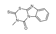 3-methyl-2-thioxo-2,3-dihydro-4H-benzo[4,5]imidazo[2,1-b][1,3,5]thiadiazin-4-one Structure