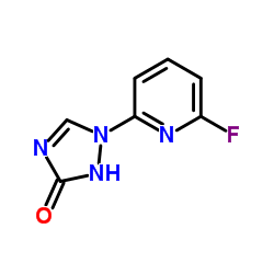 1-(6-Fluoro-2-pyridinyl)-1,2-dihydro-3H-1,2,4-triazol-3-one Structure