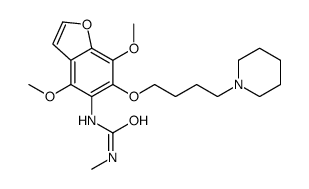3-[4,7-dimethoxy-6-[4-(1-piperidyl)butoxy]benzofuran-5-yl]-1-methyl-ur ea Structure