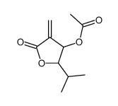 (4-methylidene-5-oxo-2-propan-2-yloxolan-3-yl) acetate Structure