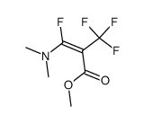 (E)-3-Dimethylamino-3-fluoro-2-trifluoromethyl-acrylic acid methyl ester Structure