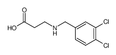 3-(3,4-dichlorobenzylamino)propanoic acid结构式