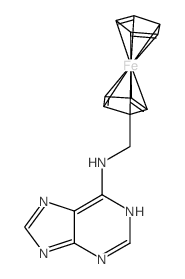 Ferrocene,[(1H-purin-6-ylamino)methyl]- (9CI) Structure