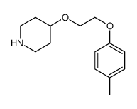 4-(2-对甲苯氧基-乙氧基)-哌啶结构式