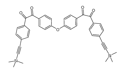 4,4'-bis[(4-(trimethylsilyl)ethynylphenyl)glyoxalyl]phenyl ether结构式
