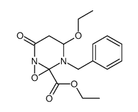 ethyl 5-benzyl-4-ethoxy-2-oxo-7-oxa-1,5-diazabicyclo[4.1.0]heptane-6-carboxylate Structure