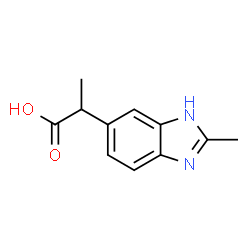 1H-Benzimidazole-5-aceticacid,alpha,2-dimethyl-(9CI) structure
