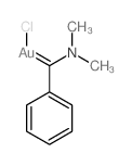 chloro-(dimethylamino-phenyl-methylidene)gold结构式