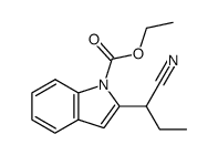2-(1-cyanopropyl)-N-ethoxycarbonylindole Structure