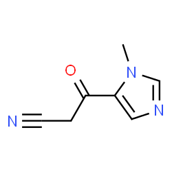 1H-Imidazole-5-propanenitrile,1-methyl-beta-oxo-(9CI) Structure