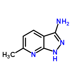3-氨基-6-甲基-1H-吡唑并[3,4-b]吡啶结构式