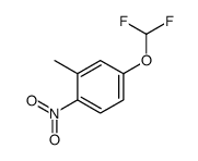 4-(二氟甲氧基)-2-甲基-1-硝基苯结构式