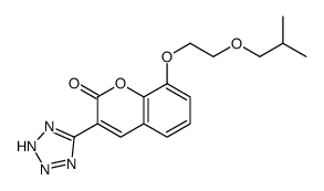 8-(5-Methyl-3-oxahexyloxy)-3-(1H-tetrazol-5-yl)coumarin Structure