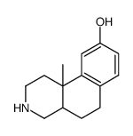 9-Hydroxy-10-methyl-1,2,3,4,4a,5,6,10b-octahydrobenzo(f)isochinolin结构式