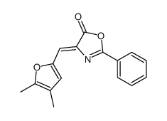 4-[(4,5-dimethylfuran-2-yl)methylidene]-2-phenyl-1,3-oxazol-5-one结构式