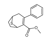 methyl 3-phenyl-8-thiabicyclo[3.2.1]oct-3-ene-4-carboxylate结构式