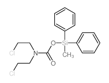 (methyl-diphenyl-silyl) N,N-bis(2-chloroethyl)carbamate结构式