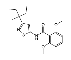 2,6-dimethoxy-N-[3-(3-methylpentan-3-yl)-1,2-thiazol-5-yl]benzamide Structure