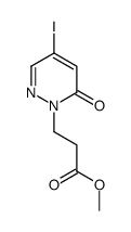 methyl 3-(4-iodo-6-oxopyridazin-1-yl)propanoate结构式