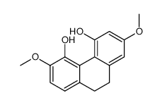 4,5-dihydroxy-2,6-dimethoxy-9,10-dihydrophenanthrene结构式