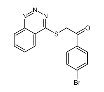 2-(1,2,3-benzotriazin-4-ylsulfanyl)-1-(4-bromophenyl)ethanone Structure
