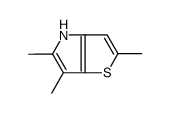 2,5,6-trimethyl-4H-thieno[3,2-b]pyrrole结构式