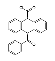 cis-10-benzoyl-9.10-dihydro-anthracene-carboxylic acid-(9)-chloride结构式