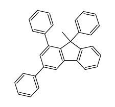 9-methyl-1,3,9-triphenylfluorene Structure