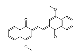 2,2'-(1,2-Ethandiyliden)bis[4-methoxy-1(2H)-naphthalinon]结构式