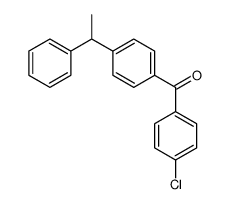 (4-chlorophenyl)-[4-(1-phenylethyl)phenyl]methanone Structure