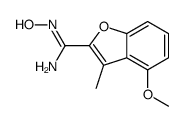 N'-hydroxy-4-methoxy-3-methyl-1-benzofuran-2-carboximidamide Structure