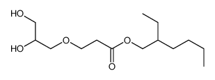 2-ethylhexyl 3-(2,3-dihydroxypropoxy)propanoate结构式