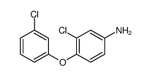 3-chloro-4-(3-chlorophenoxy)aniline结构式
