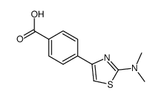 4-[2-(dimethylamino)-1,3-thiazol-4-yl]benzoic acid Structure