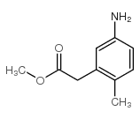 methyl 2-(5-amino-2-methylphenyl)acetate structure