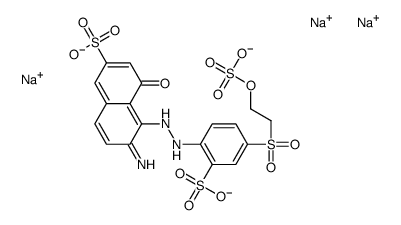 6-amino-4-hydroxy-5-[[2-sulpho-4-[[2-(sulphooxy)ethyl]sulphonyl]phenyl]azo]naphthalene-2-sulphonic acid, sodium salt结构式